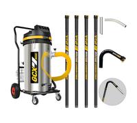 V-TUF 3.5KW 100L Xtra Large & Rugged Industrial Vacuum Cleaner (230V) with 20ft GCX PRO Gutter Cleaning Kit