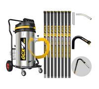 V-TUF 3.5KW 100L Xtra Large & Rugged Industrial Vacuum Cleaner (230V) with 40ft GCX PRO Gutter Cleaning Kit