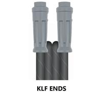 V-TUF Black 20m 250BAR 150°C 1/4" Professional Hose KLF x KLF - Fits new Karcher