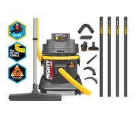 V-TUF MIGHTY HSV- 21L M-Class 230V Industrial Dust Extraction Vacuum Cleaner Health & Safety Version & 5m High Level Cleaning & Pipe Cleaning Tools