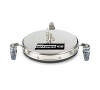 V-TUF TufTURBO410 Surface Cleaner 16" (410mm) 275BAR 150°C Stainless Steel - 3 castor wheels - swivel SSQ male - H1.005TT