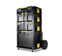 V-TUF V-TUF STACKPACKBARROW & 4 Storage Box System Starter Kit