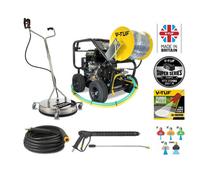 V-TUF V-TUF TORRENT3RGB-21HR 200Bar 21L/Min 15HP Petrol Pressure Washer H.FLOW with 40m Hose Reel & Professional Property maintenance Kit