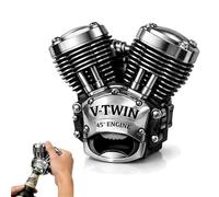 V-Twin Engine Bottle Opener, Heavy Duty Metal Engine Bottle Opener, Retro Mechanical Punk 45° V-Twin Model Design, Novelty Beer Opener for Beer Lover, Car Enthusiasts, Mechanics, Collectors (1pc)
