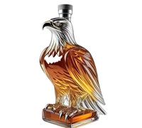 V-Twin Reserve Whiskey Decanter, Motorcycle Whiskey Bottle, Eagle Shape Whiskey Bottle, 300ml 3D Engraving, Suitable for Bar, Table, Kitchen