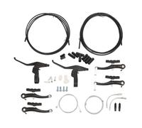 V Type Bike Brake Set, V Brakes Replacement Kit, Complete Front Rear Brake System with Alloy Brake Levers and Cables, Sensitive Braking for Mountain Bikes BMX Hybrid Bicycles