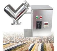 V-Type Dry Powder Mixer, 2L Lab Shear Mixing Machine, 304 Stainless Steel Blender for Small Batch Mixing in Pharma and Food Labs