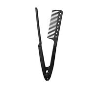 V-Type Flat Hot Comb, 24.5cm Pvc Straightening Comb, Precise Heat Control, Wet And Dry Use, Multi-form Shaping, For Beginners, Professionals, Girls, Ladies, Home Salon Women