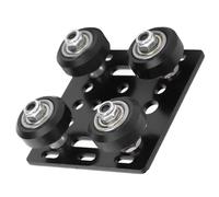 V Type Gantry Plate Black V Gantry Rod Plate Small V-Wheel with Plate for 3D Printer Accessories Aluminum Profiles EU Standard 2020