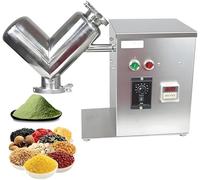 V Type Powder Mixer 2L, Dry Powder Blending Machine for Small Batch Mixing, Ideal for Pharma, Food Labs