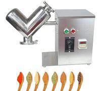 V-Type Powder Mixer Machine - Electric Stainless Steel High-Speed Blender for Teaching, Laboratories, Industry & Food Processing