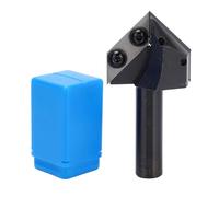 V Type Slotting Cutter 90° and 120° Grooving Engraving Bit, Tungsten Carbide Insert Router Bit with 1/2 Inch Shank, for Woodworking, CNC Routing and Spoilboard Trimming