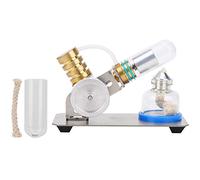 V Type Stirling Engine Model, Physics Experiment Educational Tool, DIY Science Kit with Alcohol Lamp, External Combustion Engine for Classroom Teaching and Kids Learning