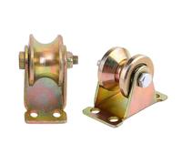 V-U Groove Pulley Block, High-Strength 200kg Load Capacity, 4 Pack, Ideal for Crane Lifting, Sliding Doors, Exercise Ropes