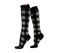 V&V 1 Pack Cotton Graduated Compression Socks | 15-20 mmHg - M/L - Heathered Grey