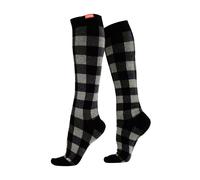 V&V 1 Pack Cotton Graduated Compression Socks | 15-20 mmHg - S/M - Heathered Grey