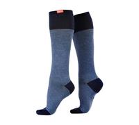 V&V 1 Pack Cotton Graduated Compression Socks | 15-20 mmHg - S/M - Navy