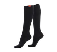 V&V 1 Pack Cotton Graduated Compression Socks | 20-30 mmHg - M/L - Black