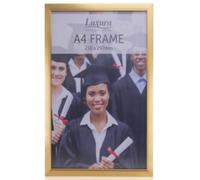 V-VAPE 1 X GOLD A4 Frame, A4 Picture Frames, Versatile GOLD A4 Frame, Includes Stand & Wall Hooks - Wall Mount or Tabletop for Home, Office, Gallery