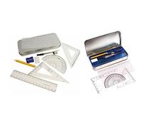 V-VAPE COMPACT MATHS GEOMETRY SET WITH COMPASS RULER PROTRACTOR SQUARE SHARPENER