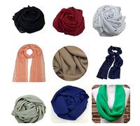 V-VAPE Soft Chiffon Scarf Hijab Sarong Shawl Wrap Plain Maxi BUY 4 GET 1 FREE (NAVY BLUE)