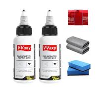 V-Vaxy Car Scratch Repair Wax, 2025 New Scratch Remover Kit for Cars Deep Scratches, 3 in 1 Polish Paint Quick Restorer, Turtle Wax Scratch Repair and Renew (2 PCS)