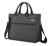 V Voova Laptop Bag 17 17.3 inch with Shoulder Strap & Handle, Waterproof Laptop Case Sleeve Compatible with 17-18 Inch HP Acer Asus Dell Lenovo, Slim Briefcase Computer Cover for Men Women, Black