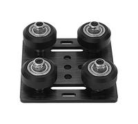 V Wheel Plate Pulley Kit Aluminum Alloy V Style Slot Support Plate Low Friction Smooth Rolling Gantry Plate for CNC Machine Tool 3D Printer Milling Drilling Gear Hobbing Machines
