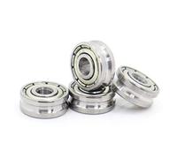 V031004 V Groove Sealed Ball Bearing 3x10x4mm Pulley Wheel Bearings V1/0.4 2/0.4 Guide Track Rlooer Bearing(031004V2 0.4)