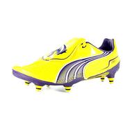 V1.11 SG Football Boots Yellow/Purple/White - size 9.5