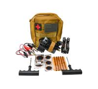 V1 Motor Motorcycle, ATV, UTV Flat Repair Kit Tubeless Tube Tire Repair Kit with Mini Air Compressor
