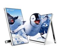 V1 Pro 16” Portable Monitor for Laptop (Sleek Silver) 2560x1600 144Hz, USB-C & Mini HDMI for Mac | Minimalist Business Travel Monitor, Lightweight 1.58lbs Second Screen for Office & Entertainment