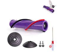 V10 Ball Wheel and Roller Brush Compatible with Dyson V10 SV12 Replacement Parts, for 50W Direct Drive Motor Head That Have 3-Hongs on The Driveshaft Brushroll Replacement (D=50mm)