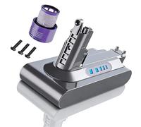 V10 Battery 6.0Ah/6000mAh Compatible with Dyson V10 Battery SV12 Animal Absolute Motorhead Fluffy Total Clean 206340 969352-02 Vacuum Cleaner (1 Filter and 3 Screws)