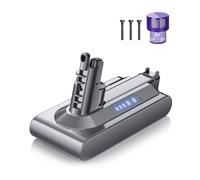 V10 Battery Replacement for Dyson, Powtree Battery for Dyson SV12 Compatible with V10 Animal Absolute Motorhead Total Clean Cyclone Series 206340 969352-02 Vacuum Cleaner (1 Filter + 3 Screws)