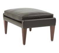 V11 Ottoman American Walnut/ Coffee Leather