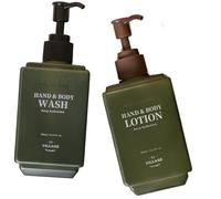 [V11F] WILL REFRESH HAND & BODY CARE DUO - Korean skincare - vegan body wash + body lotion set with hyaluronic acid complex, eucalyptus & patchouli essential oils, sulfate-free cleanser + lightweight