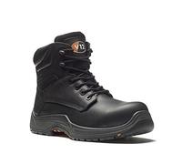 V12 Bison IGS S3 Derby Safety Boot - Black Leather, Water-Resistant, Heat-Resistant Outsole, Composite Toe | Certified EN ISO 20345