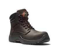 V12 Bison IGS S3 Derby Safety Boot - Brown Leather, Water-Resistant, Heat-Resistant Outsole, Composite Toe | Certified EN ISO 20345