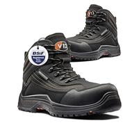 V12 Caiman IGS Men’s Safety Boots - Waterproof Lightweight Work Boots with Composite Toe Cap & Midsole - Vegan-Friendly, Slip-Resistant, Heat-Resistant Hiker Boots for Men, Size UK 13