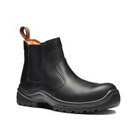 V12 Colt S1P SRC Dealer Safety Boot - Black Leather, Pull-On Design, Anti-Penetration Midsole, Composite Toe | Certified EN ISO 20345