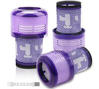 V12 Filter for Dyson V12 Detect Slim Absolute Vacuum Cleaners (Pack of 3) | Washable Replacement Filter for Dyson V12 Detect Slim Motorhead Total Clean/Extra/Fluffy Vacuum Cleaner, Replace #971517-01