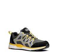 V12 Hype S1P SRC Safety Trainer - Grey/Yellow, Lightweight Mesh Upper, Anti-Penetration Midsole, Composite Toe | Certified EN ISO 20345