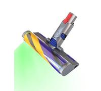 V12 LED Fluffy Soft Roller Cleaning Head for Dyson V12 Detect Slim/Digital Slim Replacement Parts, Hard Floor Attachment with Dust Detection (Green Light), Brush Accessories for Dyson V12/Digital Slim
