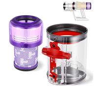 V12 Slim Dust Container for Dyson V12 SV20 SV30 SV46 SV49 Detect Slim Absolute Vacuum Cleaner Container Replacement Parts, Replacement Slim Dust Container Part No. 965272-01 with Filter