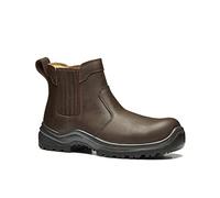 V12 Stallion S1P SRC Dealer Safety Boot - Brown Leather, Pull-On Design, Anti-Penetration Midsole, Composite Toe | Certified EN ISO 20345