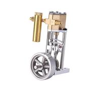 V1313 Mini Vertical Single Cylinder Steam Engine Model, Steam Engine Model Kit for Adult(Kit Version)