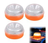 v16 Beacon, v16Emergency Light, V 16 Approved LED Strobe Lights with Magnetic Base, 2-Color, for Cars Motorcycles Trucks Ships Warning Safety Flashing Light for Roadside Assistance