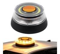 V16 Emergency Light Beacon LED Emergency Warning Light for Car Motorcycle | 3 Flash Modes with Magnet Hook LED Strobe Light Beacon Ultra-Bright Emergency Flash Light for Breakdown Foggy Days Towing