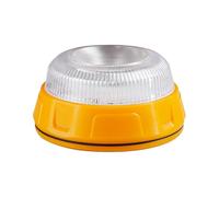 V16 Traffic Safety Warning Light with Magnetic Base 8.7x4.8cm High Brightness LED Flashing Light Rechargeable 360° Visible Safety Beacon Flashing Yellow Steady White Modes for Roadside Emergencies